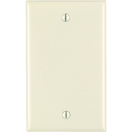 Leviton Leviton Almond 1 gang Thermoset Plastic Blank Wall Plate 1 pk 78014-000